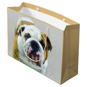 Bulldog Painting - Cute Original Dog Art Groot Cadeauzakje