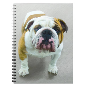 Bulldog Painting - Cute Original Dog Art Notitieboek