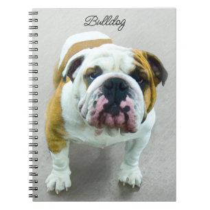 Bulldog Painting - Cute Original Dog Art Notitieboek