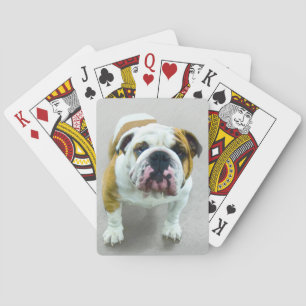 Bulldog Painting - Cute Original Dog Art Pokerkaarten