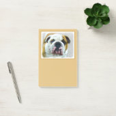 Bulldog Painting - Cute Original Dog Art Post-it® Notes (Kantoor)