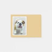Bulldog Painting - Cute Original Dog Art Post-it® Notes (Voorkant)