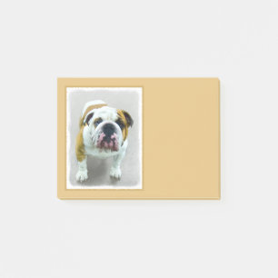 Bulldog Painting - Cute Original Dog Art Post-it® Notes