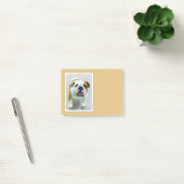 Bulldog Painting - Cute Original Dog Art Post-it® Notes (Kantoor)