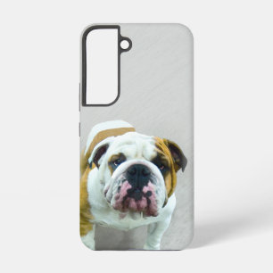 Bulldog Painting - Cute Original Dog Art Samsung Galaxy Hoesje