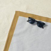 Bulldog Painting - Cute Original Dog Art Strandlaken (In situ)