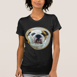 Bulldog Painting - Cute Original Dog Art T-shirt