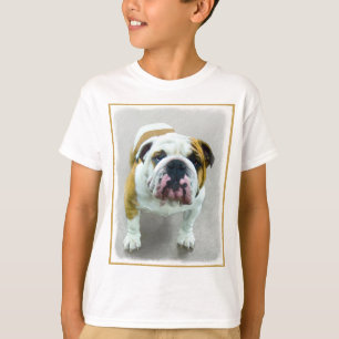 Bulldog Painting - Cute Original Dog Art T-shirt