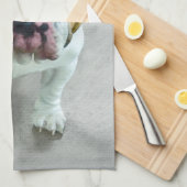 Bulldog Painting - Cute Original Dog Art Theedoek (Quarter Fold)