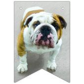 Bulldog Painting - Cute Original Dog Art Vlaggetjes (Derde vlag)