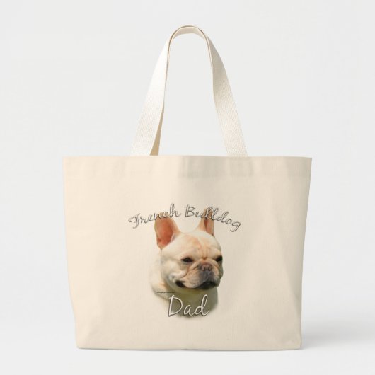 Bulldog Pap 2 Grote Tote Bag (Voorkant)