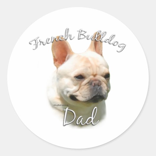 Bulldog Pap 2 Ronde Sticker (Voorkant)