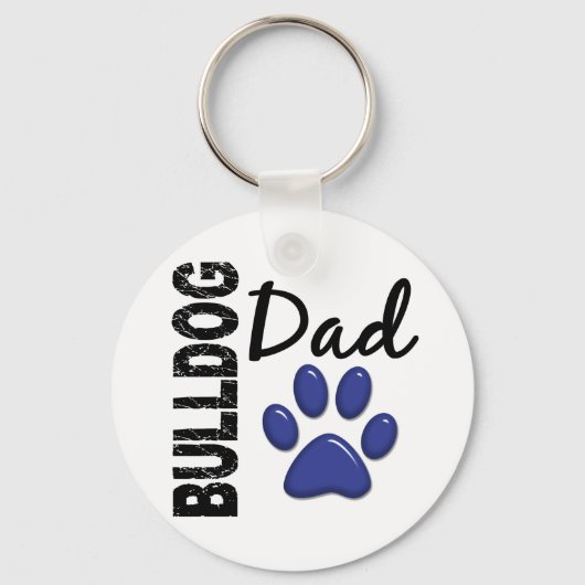 Bulldog Pap 2 Sleutelhanger (Voorkant)