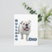 Bulldog Pap 4 Briefkaart (Staand voorkant)