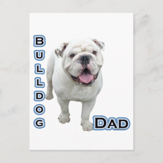 Bulldog Pap 4 Briefkaart (Voorkant)