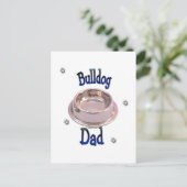 Bulldog Pap Briefkaart (Staand voorkant)