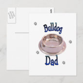 Bulldog Pap Briefkaart (Voorkant / Achterkant)