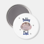 Bulldog Pap - Gepersonaliseerd Magneet (Voorkant / Achterkant)