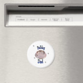 Bulldog Pap - Gepersonaliseerd Magneet (Insitu (Vaatwasser))