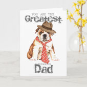 Bulldog Pap Kaart (Gele Bloem)