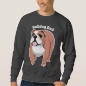 Bulldog Pap Mannen Sweatshirt (Voorkant)