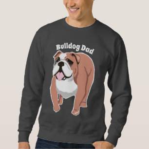Bulldog Pap Mannen Sweatshirt