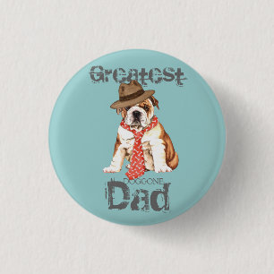 Bulldog Pap Ronde Button 3,2 Cm