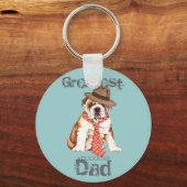 Bulldog Pap Sleutelhanger (Voorkant)