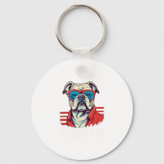 Bulldog Pap Sleutelhanger (Voorkant)