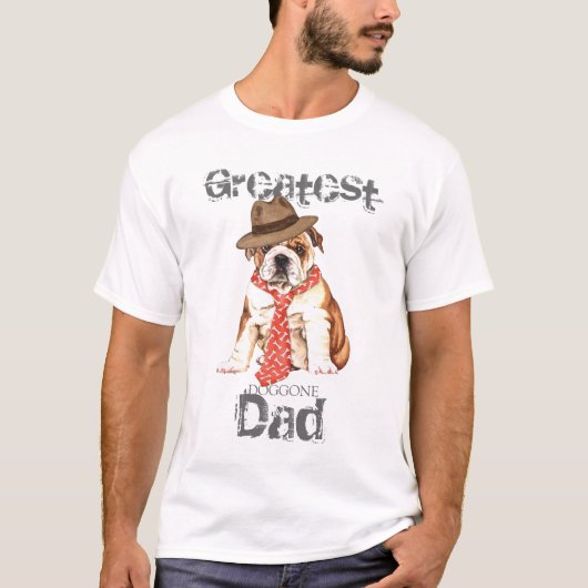 Bulldog Pap T-shirt (Voorkant)