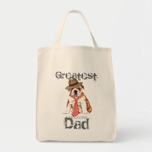 Bulldog Pap Tote Bag (Voorkant)