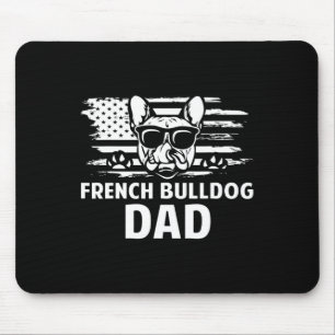 Bulldog papa franse lover cadeau hond eigenaar muismat
