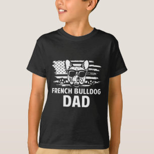 Bulldog papa franse lover cadeau hond eigenaar t-shirt