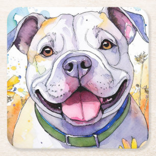 Bulldog Paper-Onderzetter Kartonnen Onderzetters