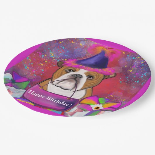 Bulldog Papieren Bordje (Gekanteld)