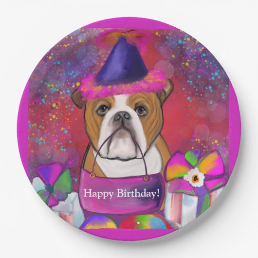 Bulldog Papieren Bordje (Voorkant)