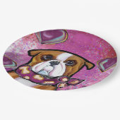 BULLDOG PAPIEREN BORDJE (Gekanteld)