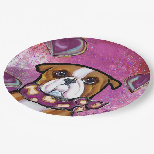 BULLDOG PAPIEREN BORDJE (Gekanteld)