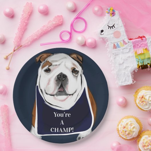 BULLDOG PAPIEREN BORDJE (Feest)