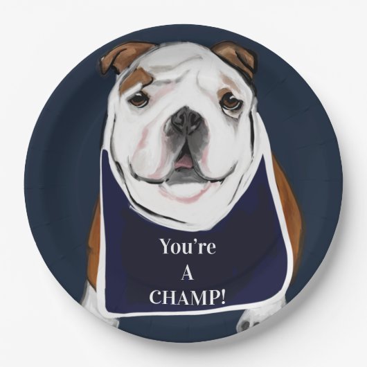 BULLDOG PAPIEREN BORDJE (Voorkant)