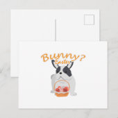 Bulldog Pasen Grappig voor Jongens Meisjes Liefde  Feestdagenkaart (Voorkant / Achterkant)