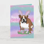 Bulldog Pasen Kaart (Voorkant)