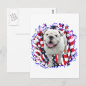Bulldog Patriot Briefkaart (Voorkant / Achterkant)