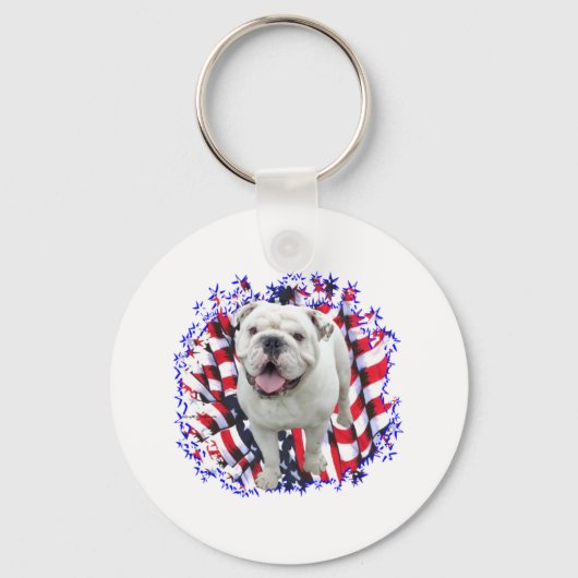 Bulldog Patriot Sleutelhanger (Voorkant)