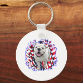 Bulldog Patriot Sleutelhanger (Voorkant)