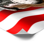 Bulldog Patriot US Flag Poster (Hoek)