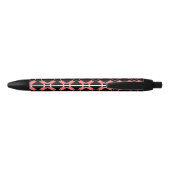 Bulldog Patroon Blauwe Inkt Pen (Achterkant)