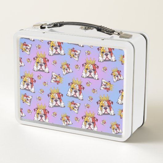 Bulldog pattern Brotdose (Achterkant)