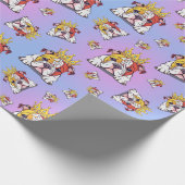 Bulldog pattern cadeaupapier (Hoek)