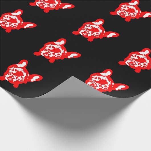 Bulldog Pattern Cadeaupapier (Hoek)